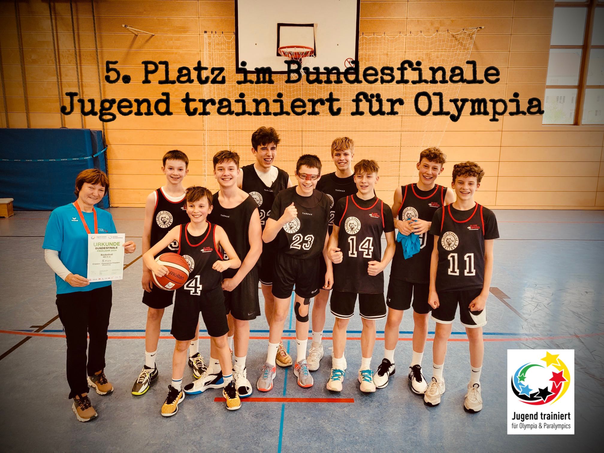 Basketball Bundesfinale Abschlussfoto