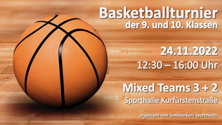 Basketball Turnier Plakat
